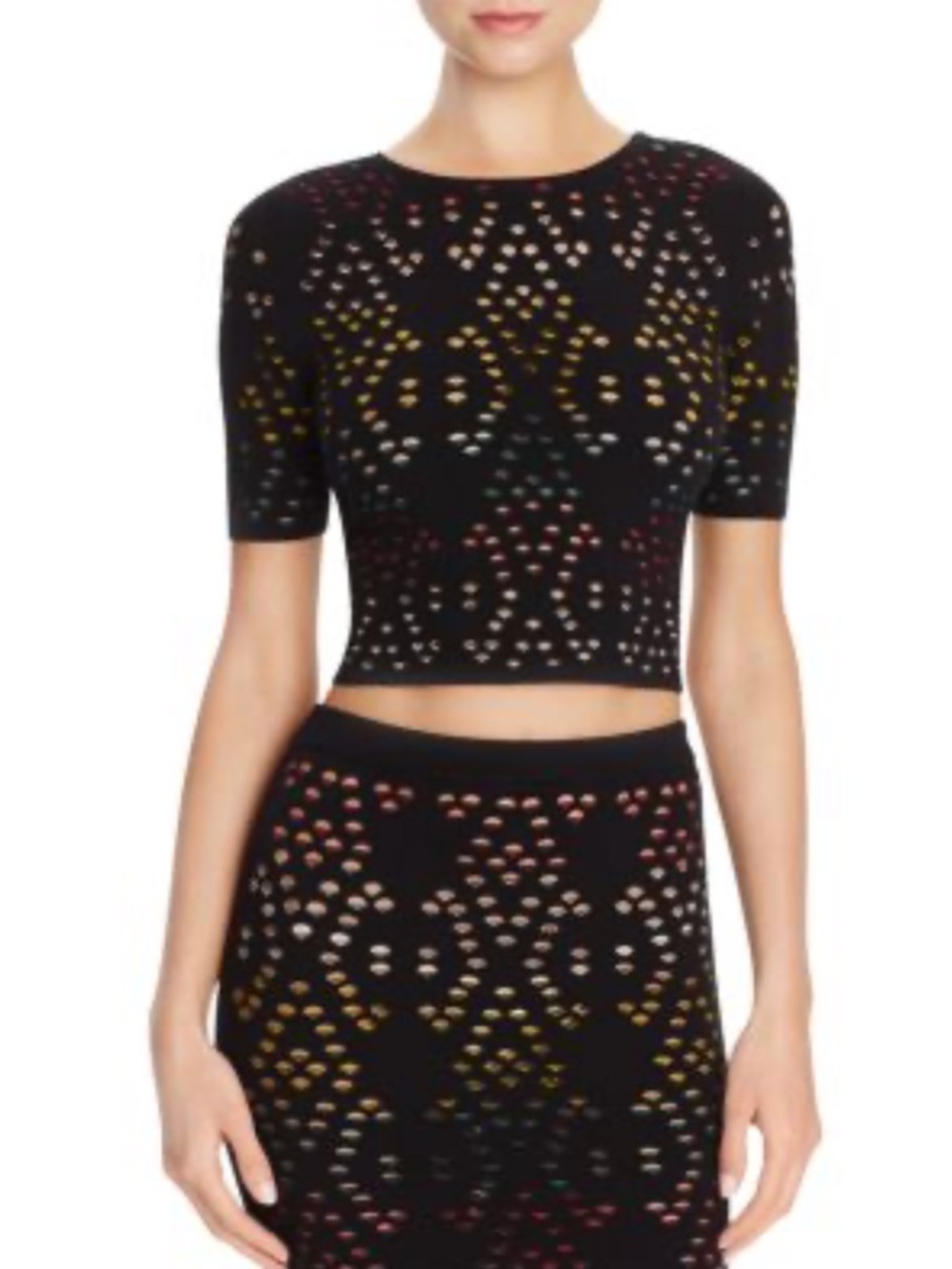 Alice and Olivia Multicolor Crop Top Pencil Skirt Set - Picture 2 of 16
